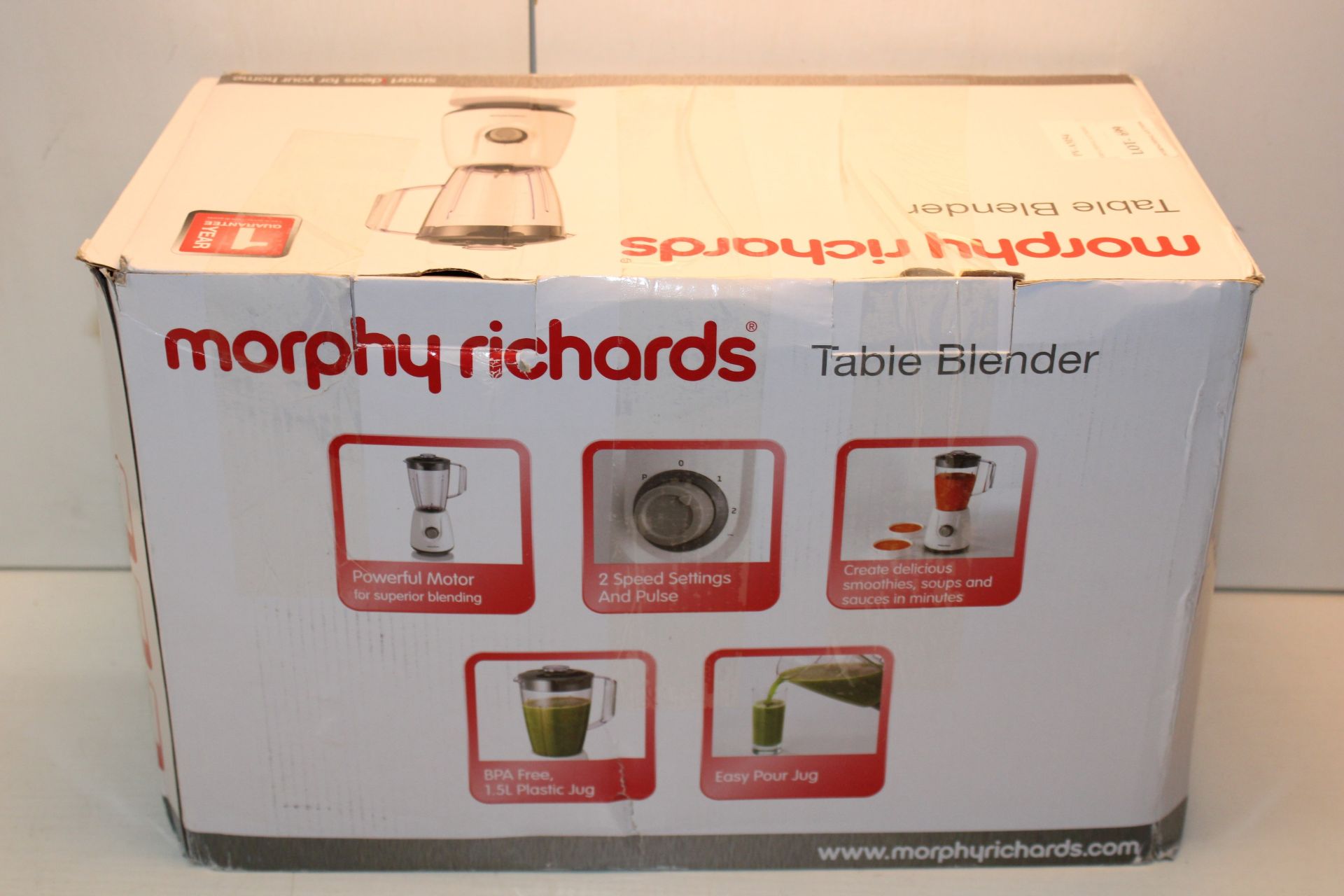 BOXED MORPHY RICHARDS TABLE BLENDERCondition ReportAppraisal Available on Request- All Items are