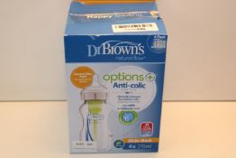 BOXED 4X 270ML DR BROWNS NATURAL FLOW OPTIONS+ ANTI-COLIC BOTTLESCondition ReportAppraisal Available