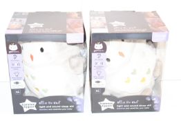2X BOXED TOMMEE TIPPEE OLLIE THE OWL LIGHT AND SOUND SLEEP AID COMBINED RRP £70.00Condition