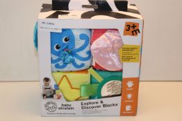 BOXED BABY EINSTEIN EXPLORE & DISCOVER BLOCKSCondition ReportAppraisal Available on Request- All
