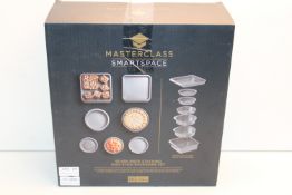 BOXED MASTERCLASS SMARTSPACE EVEN PIECE STACKING NON-STICK BAKEWARE SET RRP £29.99Condition