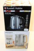 2X BOXED ASSORTED KETTLES BY PROGRESS & RUSSELL HOBBS (IMAGE DEPICTS STOCK)Condition ReportAppraisal