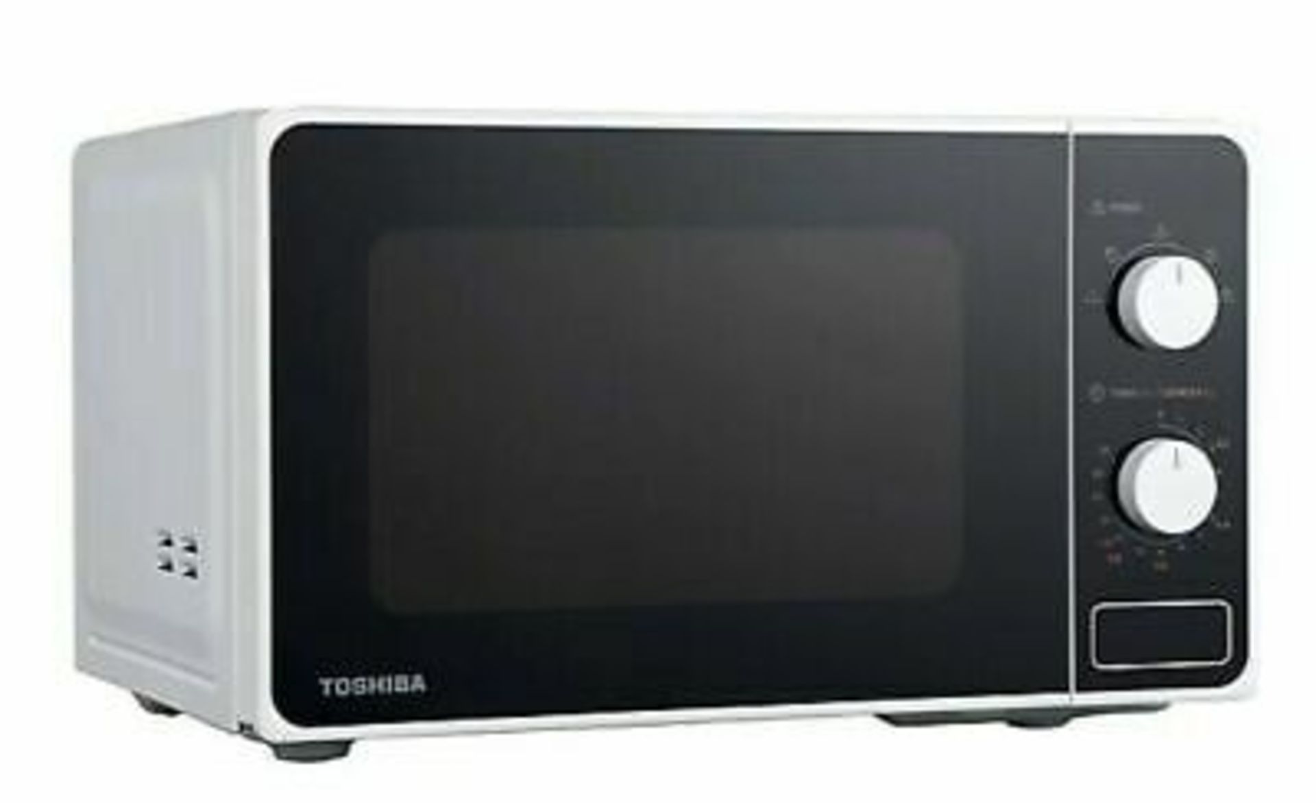 BOXED TOSHIBA MANUAL SOLO MICROWAVE OVEN 20L RRP £56.96Condition ReportAppraisal Available on