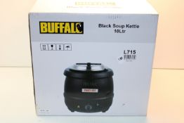 BOXED BUFFALO BLACK SOUP KETTLE 10LTR L715 RRP £54.99Condition ReportAppraisal Available on Request-