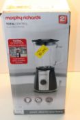 BOXED MORPHY RICHARDS TOTAL CONTROL GLASS TABLE BLENDER RRP £36.00Condition ReportAppraisal