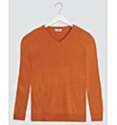 BRAND NEW ORANGE V-NECK JUMPER SIZE 3XL RRP £20Condition ReportBRAND NEW