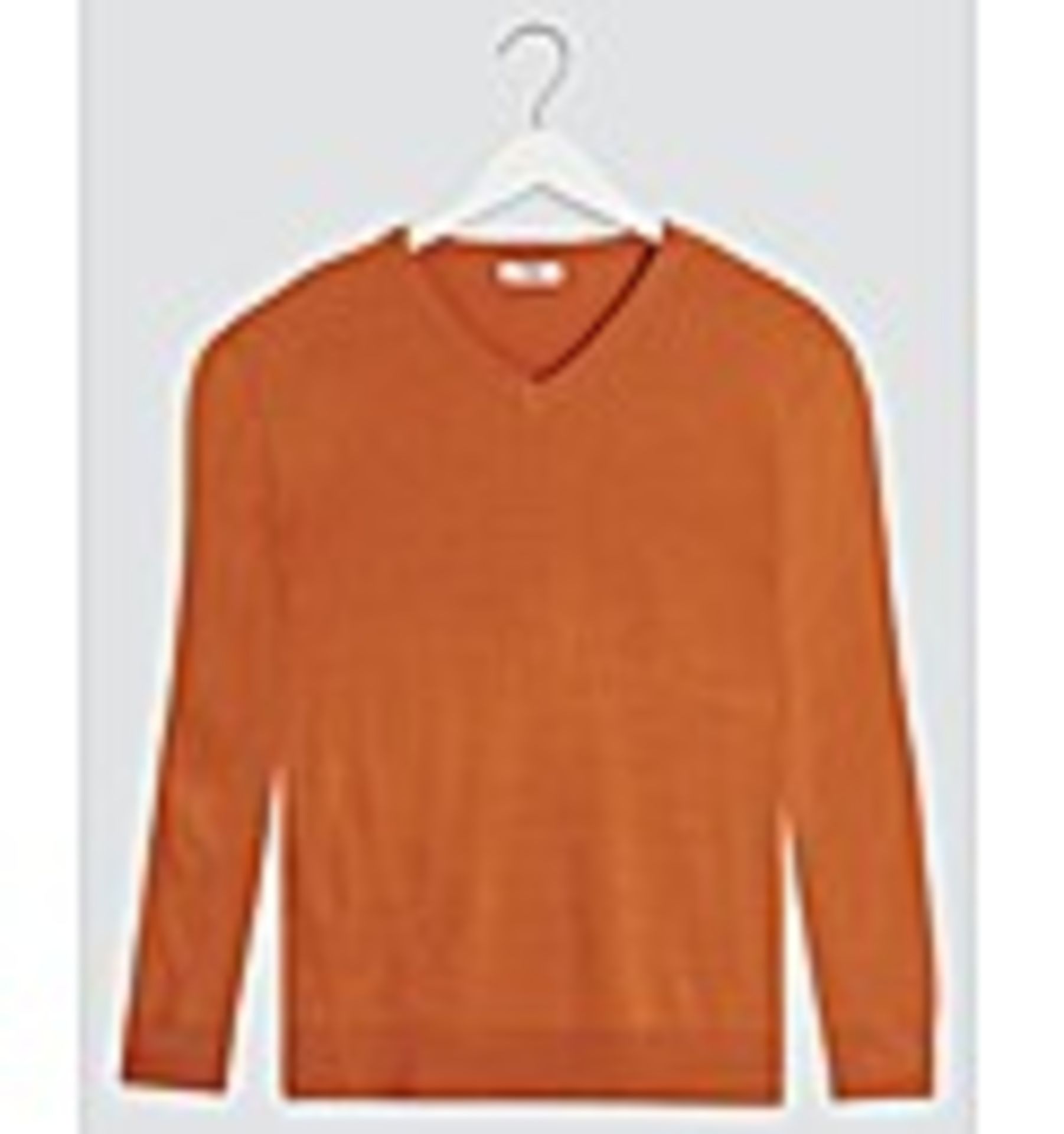 BRAND NEW ORANGE V-NECK JUMPER SIZE 3XL RRP £20Condition ReportBRAND NEW