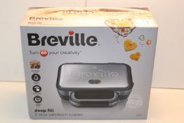 BOXED BREVILLE DEEP FILL 2 SLICE SANDWICH TOASTER MODEL: VST041 RRP £29.99Condition