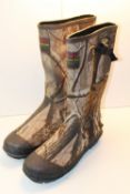 UNBOXED CAMO WELLINGTON BOOTS UK SIZE 12Condition ReportAppraisal Available on Request- All Items