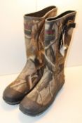 UNBOXED CAMO WELLINGTON BOOTS UK SIZE 12Condition ReportAppraisal Available on Request- All Items