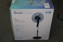 BOXED SWAN ACTIVAIR 16" SILENT PEDESTAL FANCondition ReportAppraisal Available on Request- All Items