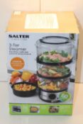 BOXED SALTER 3-TIER STEAMER RRP £29.99Condition ReportAppraisal Available on Request- All Items