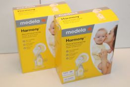 2X BOXED MEDELA HARMONY MANUAL BREAST PUMPSCondition ReportAppraisal Available on Request- All Items