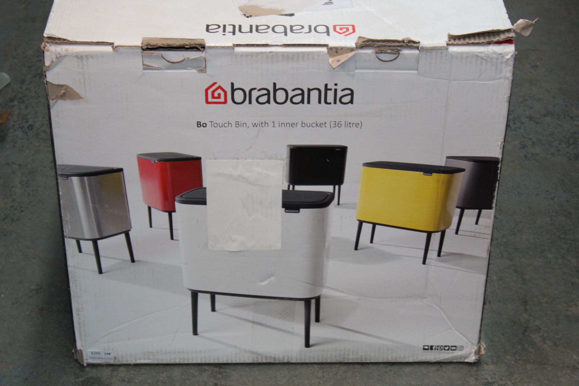 BOXED BRABANTIA BO TOUCH BIN WITH 1 INNER BUCKET (30LITRE) RRP £121.29Condition ReportAppraisal