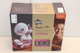 BOXED TOMMEE TIPPEE MADE FOR ME SINGLE ELECTRIC BREAST PUMP RRP £134.99Condition ReportAppraisal