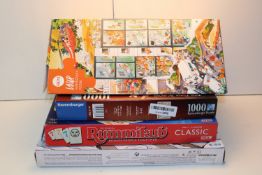 4x ASSORTED BOXED ITEMS TO INCLUDE PUZZLES, RUMMIKUB & OTHER Condition ReportAppraisal Available