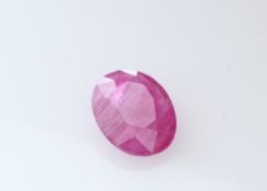 Loose Oval Burmese Ruby 1.16 Carats - Valued by AGI £3,480.00 - Loose Oval Burmese Ruby 1.16