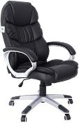 BOXED SONGMICS GAS LIFT SWIVEL OFFICE CHAIR Condition ReportAppraisal Available on Request- All