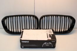 2X ASSORTED ITEMS FRONT CAR GRILL VENTS & THULE RAPID SYSTEM 753000Condition ReportAppraisal