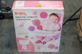 BOXED REDKITE FEED ME COMPACT FOLDING HIGHCHAIR Condition ReportAppraisal Available on Request-