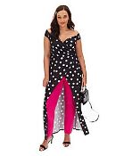 BRAND NEW SIMPLY BE LONG OVERTOP WITH SPLIT POLKA DOT SIZE UK 22 RRP £30Condition ReportBRAND NEW