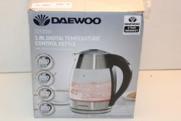 BOXED DAEWOO 2200W 1.8L DIGITAL TEMPERATURE CONTROL KETTLECondition ReportAppraisal Available on