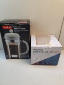 X 2 ITEMS TO INCLUDE BODUM FRENCH PRESS 34OZ & ESSENITAL OIL DIFFUSER RRP £48.99Condition