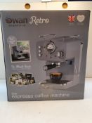 BOXED SWAN RETRO COFFEE MAKER RRP £95.99Condition ReportAppraisal Available on Request- All Items