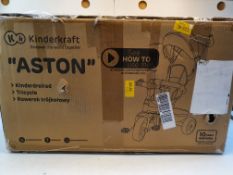 BOXED KINDERKRAFT ASTON TRICYCLE RRP £84.99Condition ReportAppraisal Available on Request- All Items