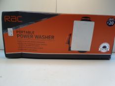 BOXED RAC PORTABLE POWER WASHER RRP £20Condition ReportAppraisal Available on Request- All Items are