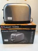 X 2 ITEMS TO INCLUDE BOXED RUSSELL HOBBS 2 SLICE TOASTER & UNBOXED 2 SLICE TOASTER Condition