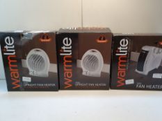 X 3 BOXED WARMLIGHT HEATERS COMBINED RRP £45 Condition ReportAppraisal Available on Request- All