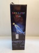 BOXED LED FISH LAMP RRP £19.99Condition ReportAppraisal Available on Request- All Items are