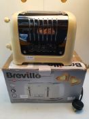 X 2 ITEMS TO INCLUCE UNBOXED GUALIT 4 SLICE TOASTER AND BOXED BREVILLE 4 SLICE TOASTER COMBINED