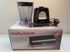 X 2 ITEMS TO INCLUDE UNBOXED PHILIPS BLENDER & BOXED MORPHY RICHARDS BLENDER COMBINED RRP £60