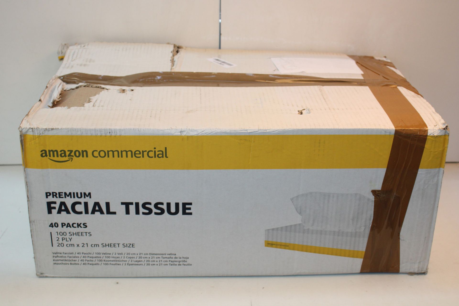 BOXED AMAZON COMMERCIAL PREMIUM FACIAL TISSUE Condition ReportAppraisal Available on Request- All