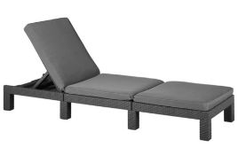 BOXED ALLIBERT DAYTONA SUNLOUNGER GRAPHITE RRP £147.00Condition ReportAppraisal Available on