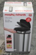 BOXED MORPHY RICHARDS CHROMA 42 LITRE SENSOR BIN RRP £59.99Condition ReportAppraisal Available on