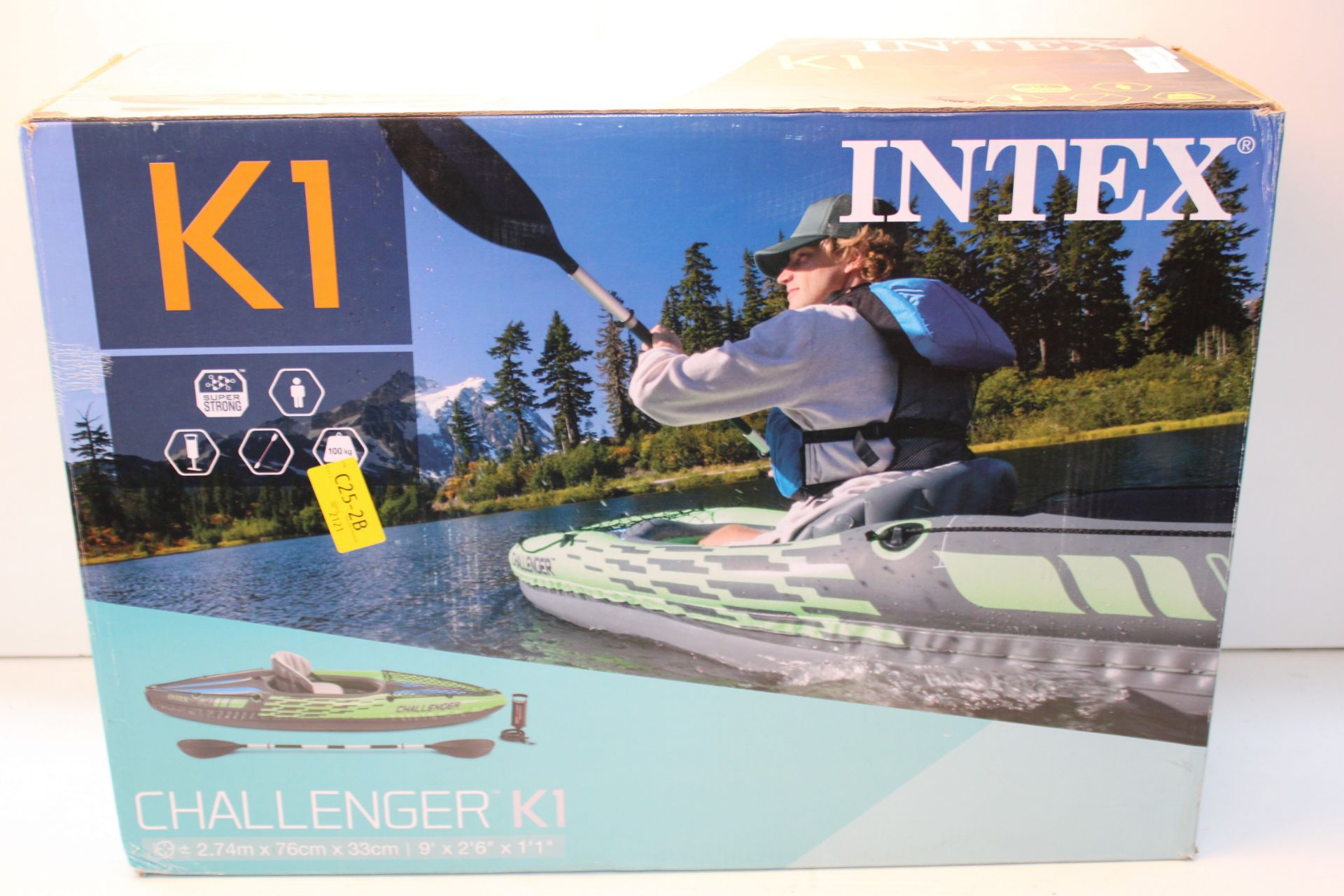 BOXED INTEX CHALLENGER K1 KAYAK RRP £128.99Condition ReportAppraisal Available on Request- All Items