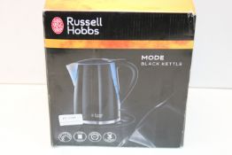 BOXED RUSSELL HOBBS MODE BLACK KETTLE Condition ReportAppraisal Available on Request- All Items