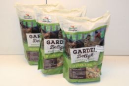 3X BAGS GARDEN DELIGHT POULTRY TREAT FOR GROWING & MATURE BIRDSCondition ReportAppraisal Available