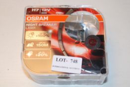BOXED OSRAM NIGHT BREAKER LASER CAR BULBCondition ReportAppraisal Available on Request- All Items