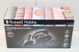 BOXED RUSSELL HOBBS POWERSTEAM ULTRA 3100W STEAM IRON RRP £50.00Condition ReportAppraisal