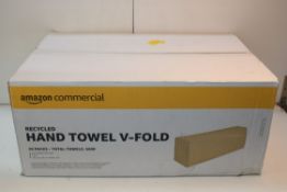 BOXED AMAZON COMMERCIAL RECYCLED HAND TOWEL V-FOLD - 20 PACKS Condition ReportAppraisal Available on