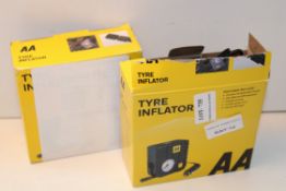 2X BOXED TYRE INFLATORS BY AA (IMAGE DEPICTS STOCK)Condition ReportAppraisal Available on Request-