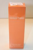 BOXED CLINIQUE HAPPY PERFUME SPRAY 50ML RRP £25.99Condition ReportAppraisal Available on Request-