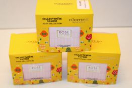 3X BOXED L'OCCITANE EN PROVENCE COLLECTION DE SAVONS SOAP COLLECTION Condition ReportAppraisal