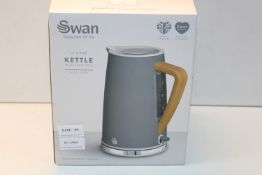 BOXED SWAN 1.7LITRE KETTLE WITH RAPID BOIL SLATE GREY RRP £47.99Condition ReportAppraisal