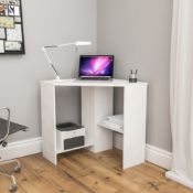 BOXED VIDA DESIGNS HETTON CORNER COMPUTER DESK WHITE RRP £64.99Condition ReportAppraisal Available