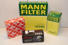 4X ASSORTED BOXED ITEMS BY MANN FILTER, FEBI BILSTEIN & OTHER (IMAGE DEPICTS STOCK)Condition